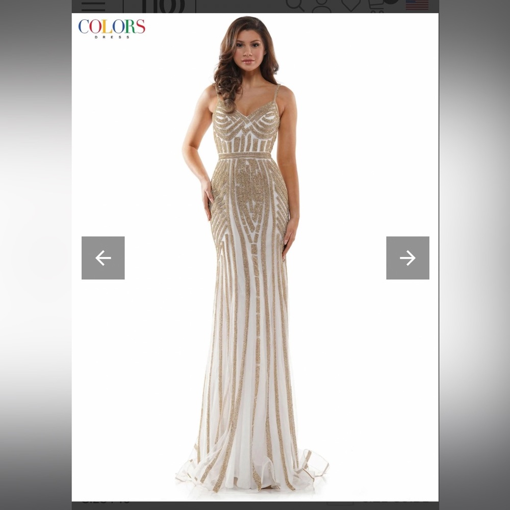 Glow by Colors - G664 Embellished Sweetheart Sheath Dress